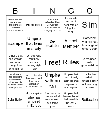 Blue Bingo #40 - EN Bingo Card