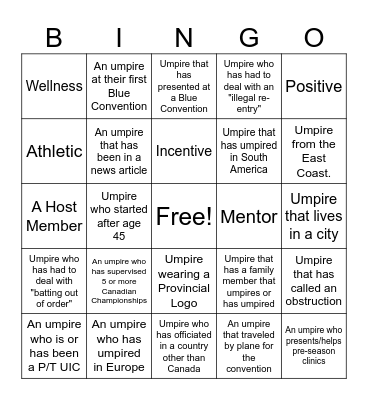 Blue Bingo #42 - EN Bingo Card