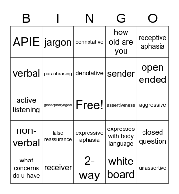 say whaaattt???? Bingo Card