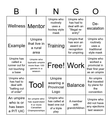 Blue Bingo #44 - EN Bingo Card