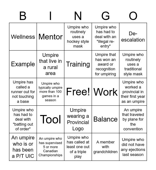 Blue Bingo #44 - EN Bingo Card