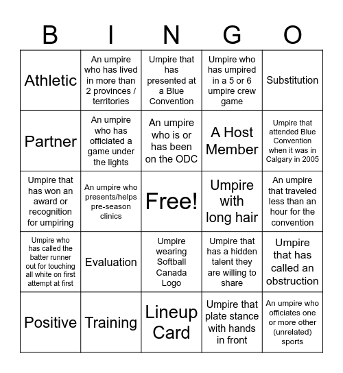 Blue Bingo #46 - EN Bingo Card