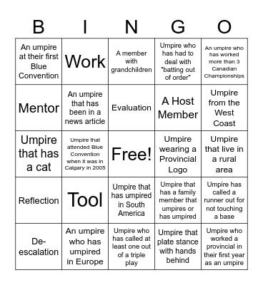 Blue Bingo #47 - EN Bingo Card