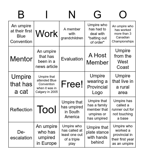 Blue Bingo #47 - EN Bingo Card