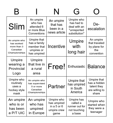 Blue Bingo #53 - EN Bingo Card