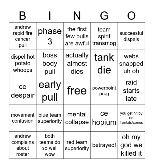 2/3/2025 bingo!!! Bingo Card