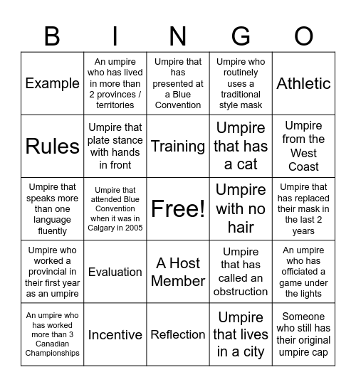Blue Bingo #55 - EN Bingo Card