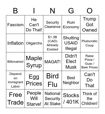Bingo Card