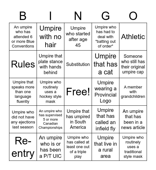 Blue Bingo #58 - EN Bingo Card