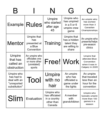 Blue Bingo #60 - EN Bingo Card
