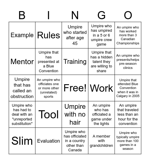 Blue Bingo #60 - EN Bingo Card