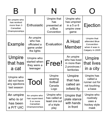 Blue Bingo #62 - EN Bingo Card