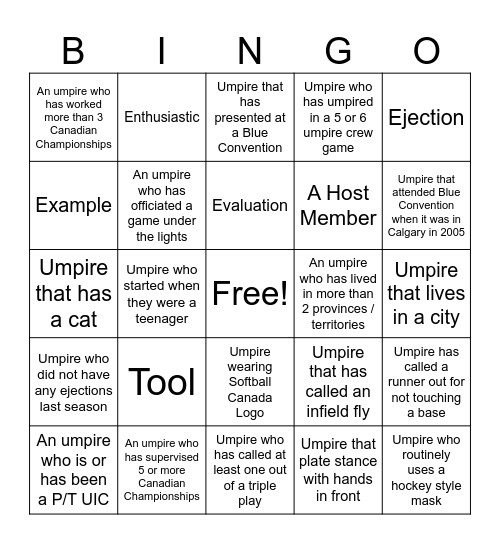 Blue Bingo #62 - EN Bingo Card