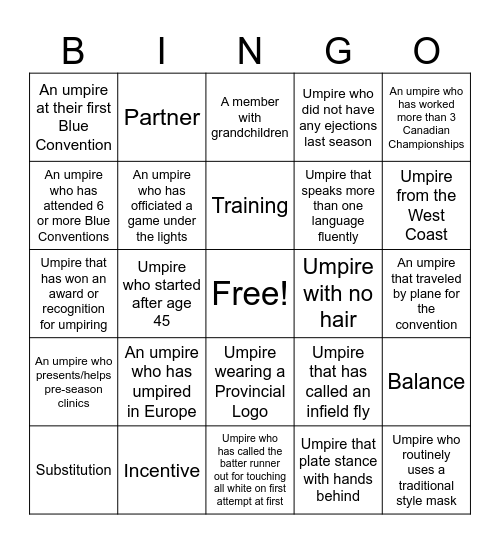 Blue Bingo #63 - EN Bingo Card
