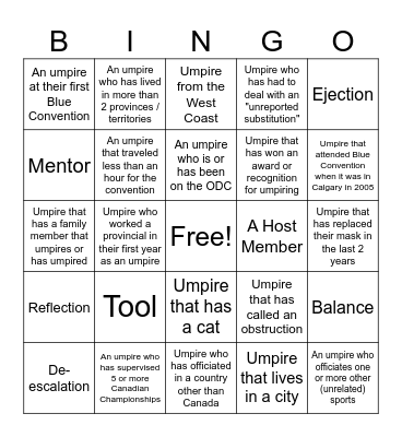 Blue Bingo #65 - EN Bingo Card