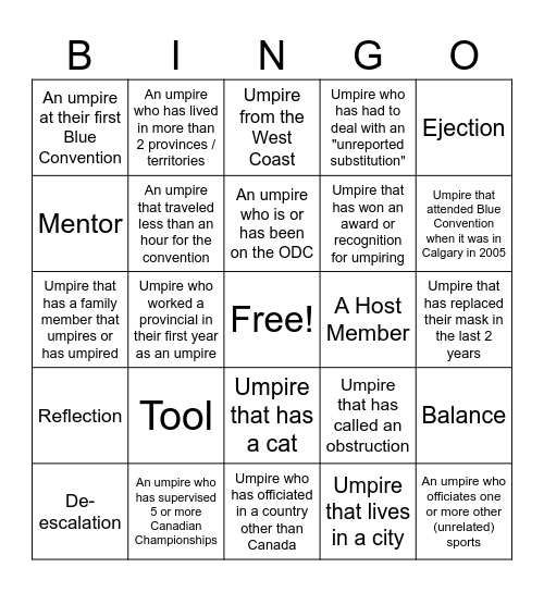 Blue Bingo #65 - EN Bingo Card
