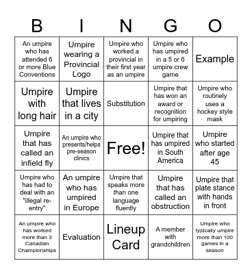 Blue Bingo #66 - EN Bingo Card
