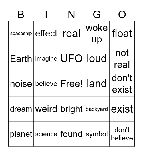 JB unit 4 Bingo Card