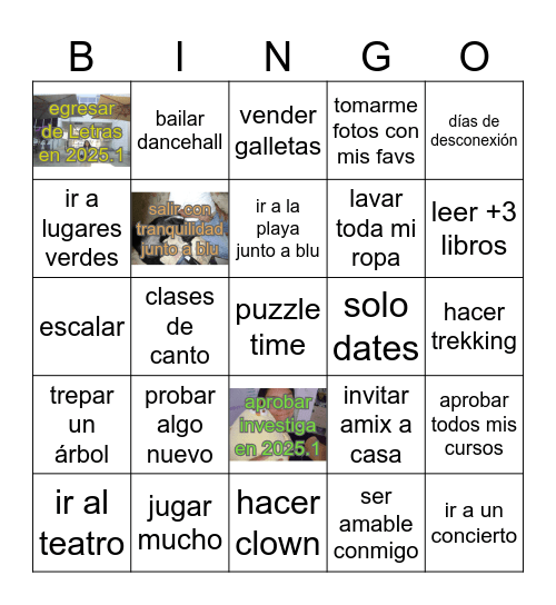 2025's bingo card Bingo Card