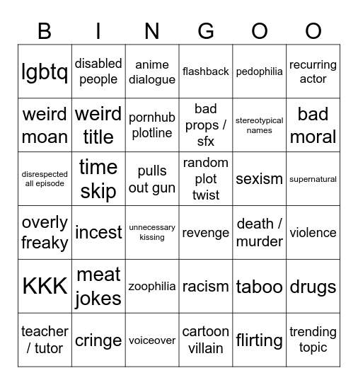 tomorrows teachings Bingo Card
