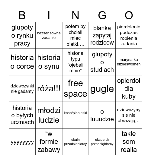 basia niecko Bingo Card