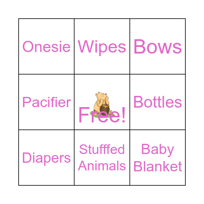 Baby Bingo Card