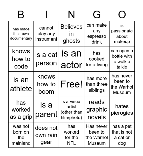 2025 Reelworks Loader Training Human Bingo Card