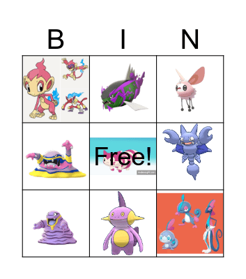 shiny bingo Card
