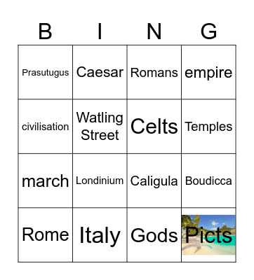 Romans Bingo Card