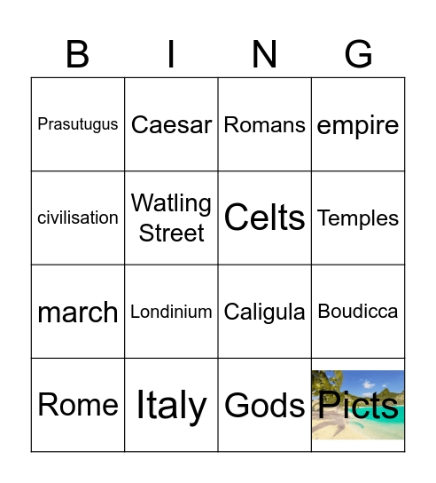 Romans Bingo Card