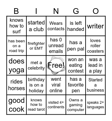 PHI Customer Operations Diversity BINGO Card