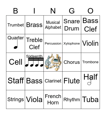 MUSIC Bingo Card