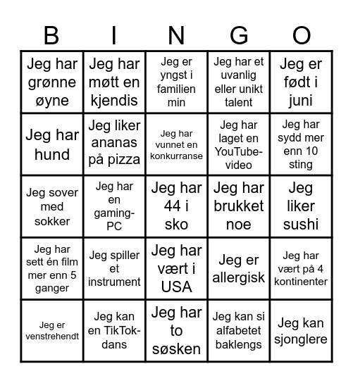 Klein bingo! Bingo Card