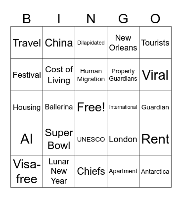 CNN 10 2/4/25 Bingo Card