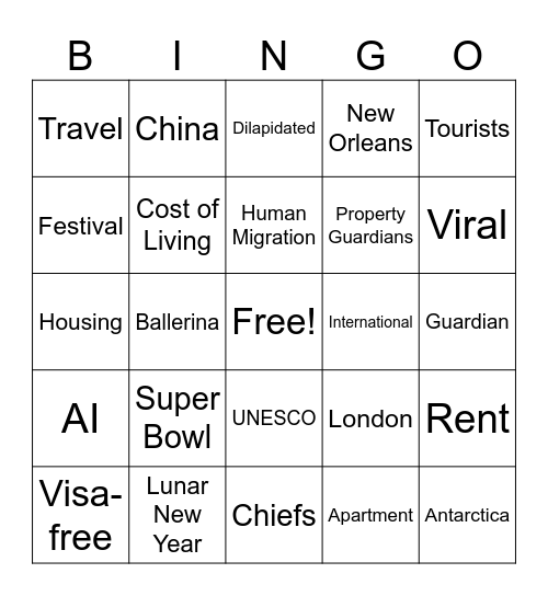 CNN 10 2/4/25 Bingo Card