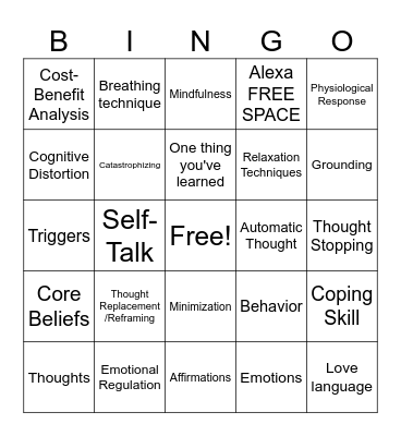 ALEXA'S FUN BINGO Card