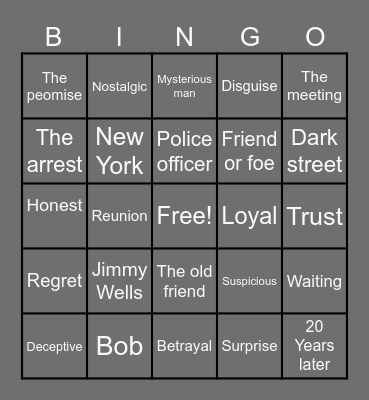 After 20 years by O.Henry Bingo Card