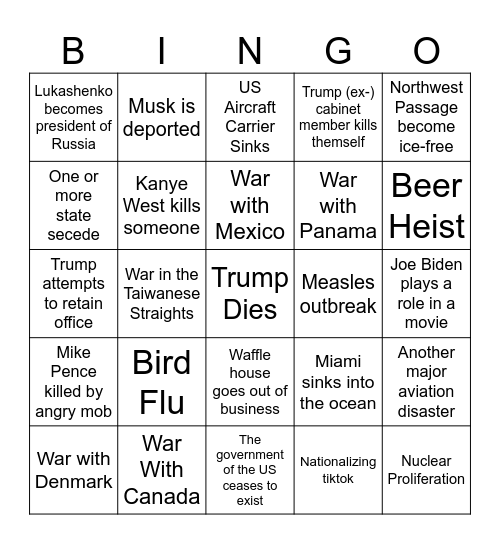 Term Bingo Card