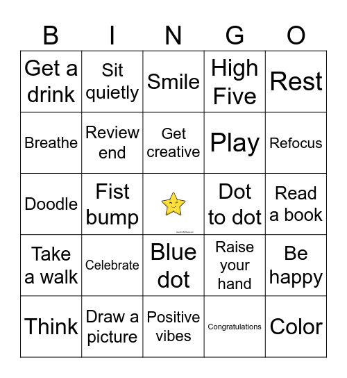 After the Test Bingo Card