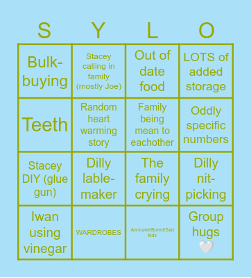 Sort your life out bingo! Bingo Card