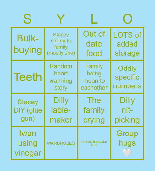 Sort your life out bingo! Bingo Card