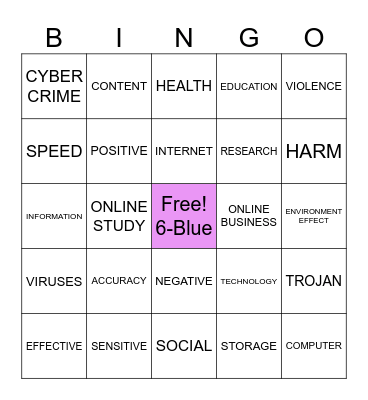 E-BINGO Card