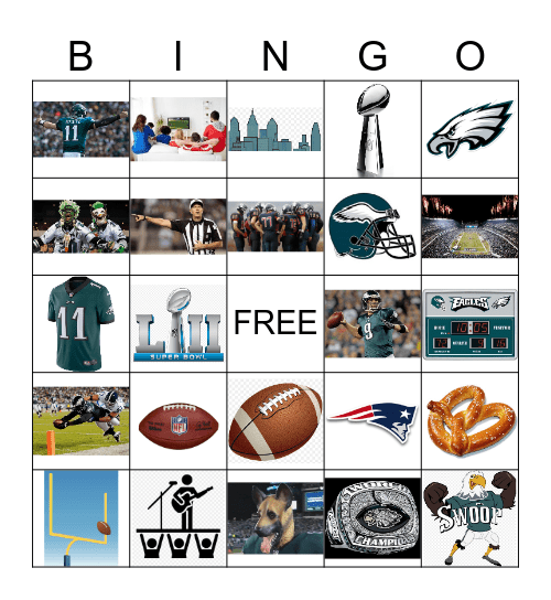SUPER BOWL LIX Bingo Card
