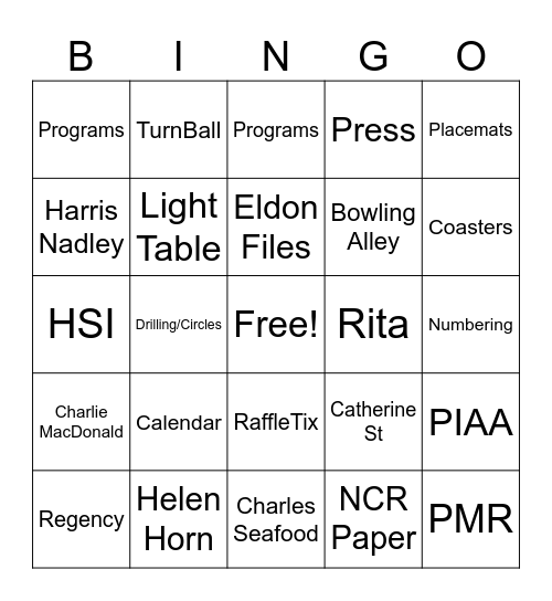 Dads Retirement Bingo Card