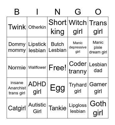 Sigmalis Bingo Card
