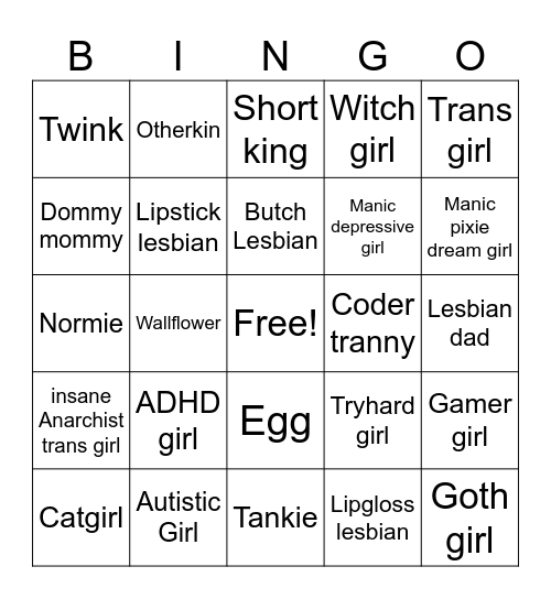Sigmalis Bingo Card