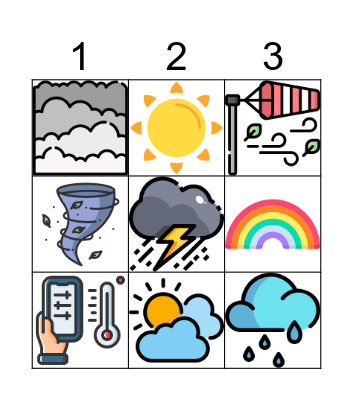 EXTREME WEATHER Bingo Card
