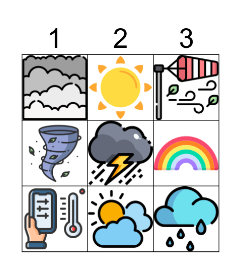 EXTREME WEATHER Bingo Card