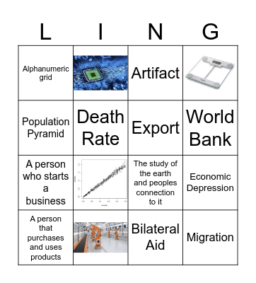 GEOLINGO Bingo Card