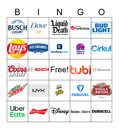 Super Bowl Bingo 2025 Bingo Card